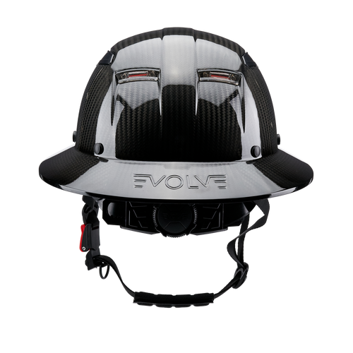 Evolve 3K Carbon Fiber Hard Hat with Integrated LED Lighting System